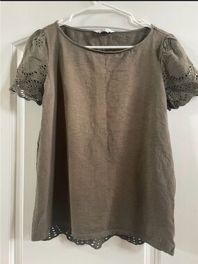 Boden Eyelet Pattern Shirt